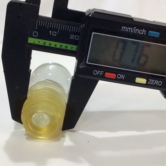 Two Crystal Clear Bottle or Cruet Stoppers - Picture 4 of 5